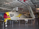 Intrepid_037 - a North American Aviation FJ-3 Fury in the hangar deck
