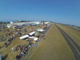 Crowd scene at Margate from Phantom quadcopter
