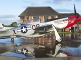 PE_001 - arty shot of Menno Parson's Mustang at Port Alfred before the PE airshow