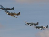 RIAT2007_035 - three Spitfires and one Hurricane